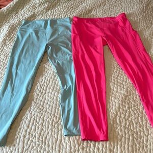 Two pairs of leggings